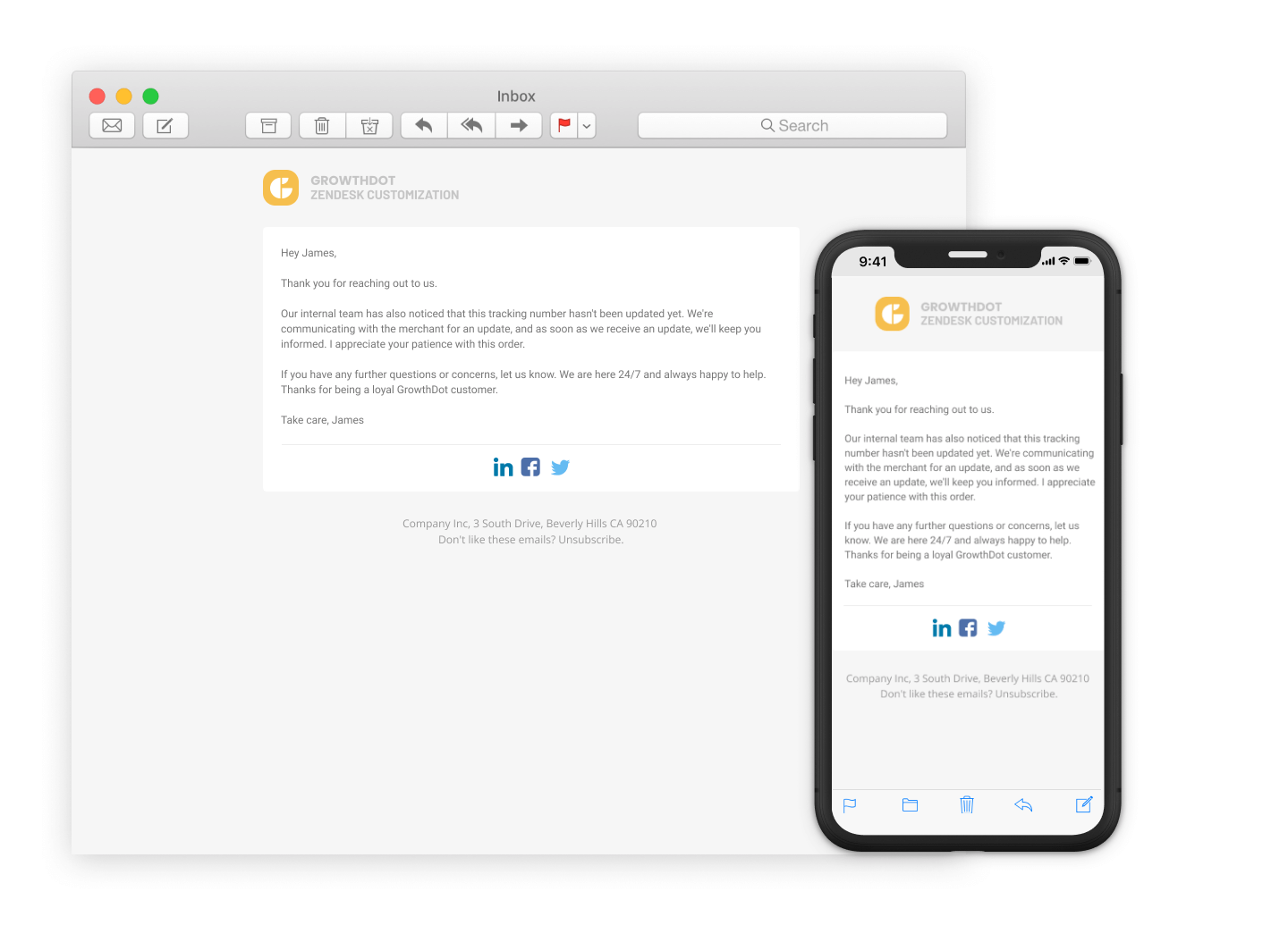 Email Branding Example