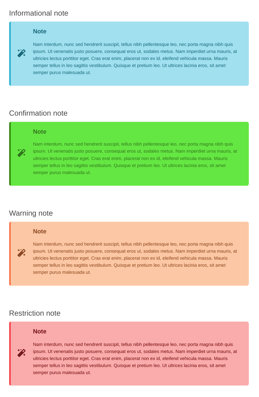 Notes in Aarhus theme