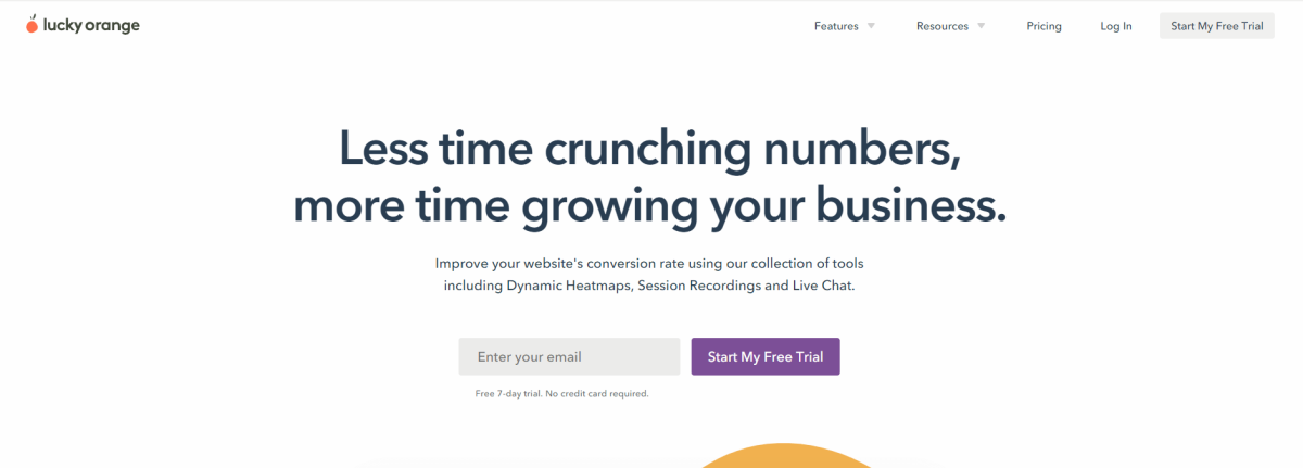 Conversion rate optimization tools Lucky Orange
