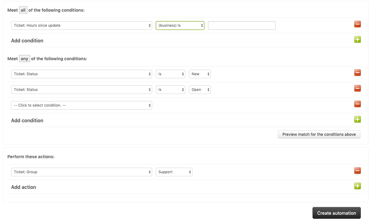 Automatische Ticket-Zuweisung Zendesk Support