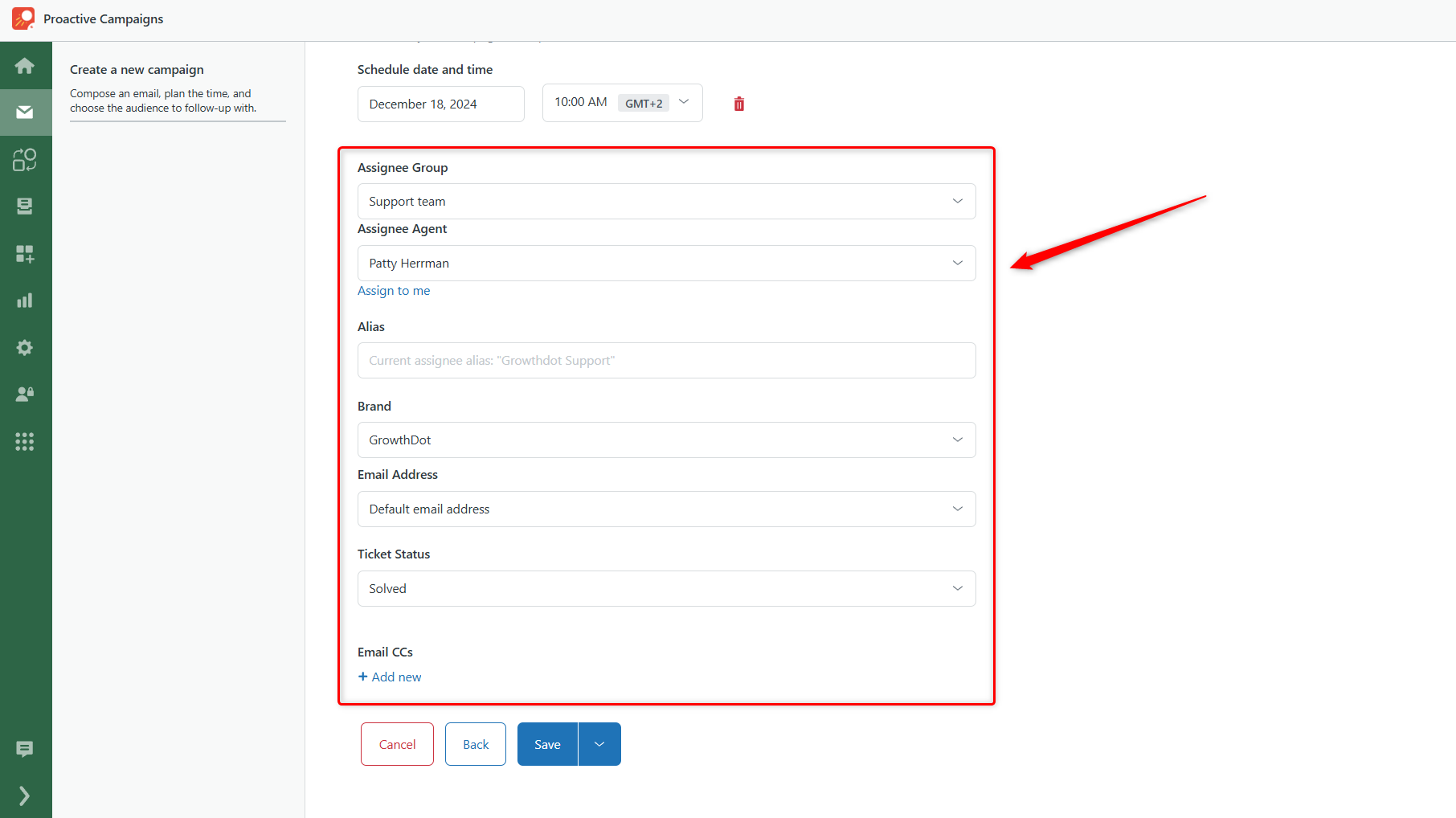 Assignee and Ticket Status