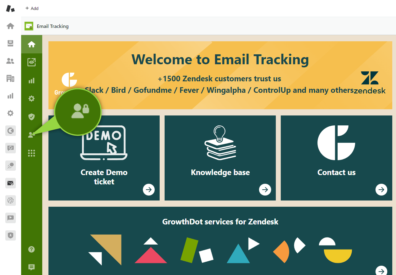 Email Tracking Access Management Icon