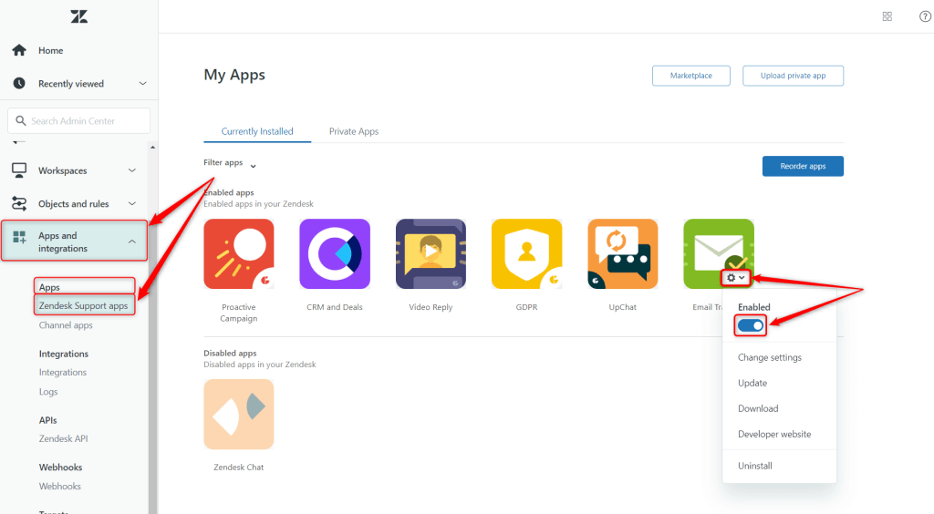 How to enable access to Email Tracking app GrowthDot