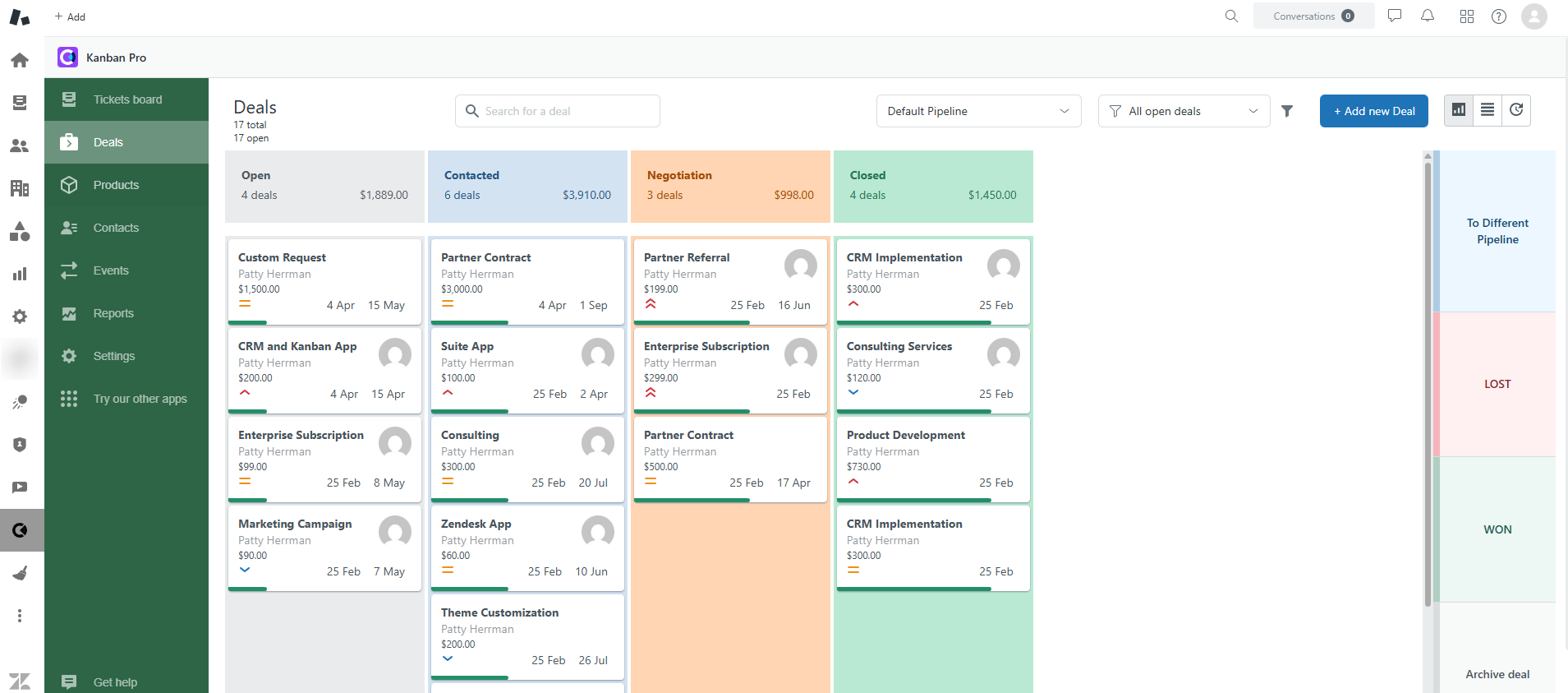 Kanban Pro Alternative CRM Zendesk