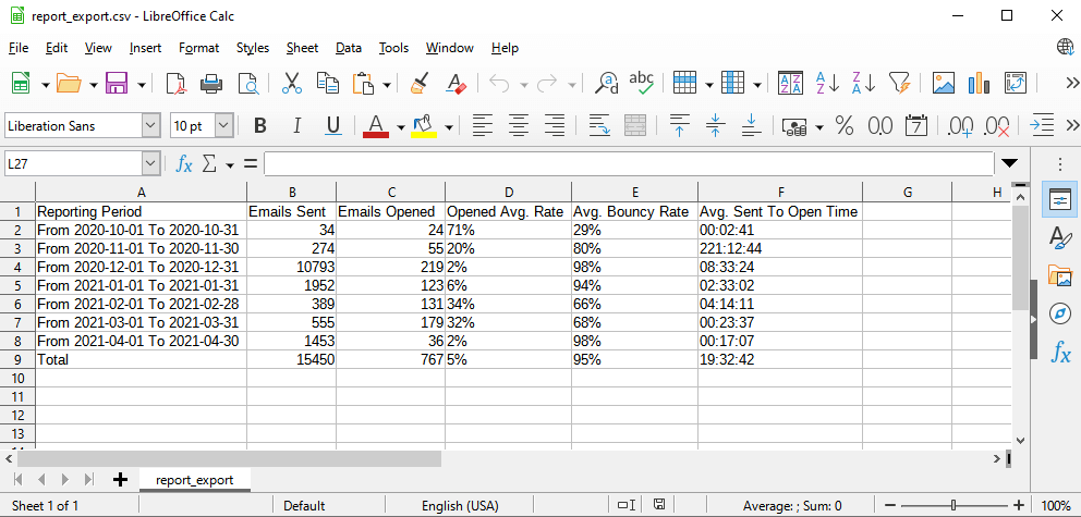 Download Reports In Email Tracking