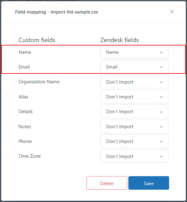 Proactive Campaigns For Zendesk Field Mapping