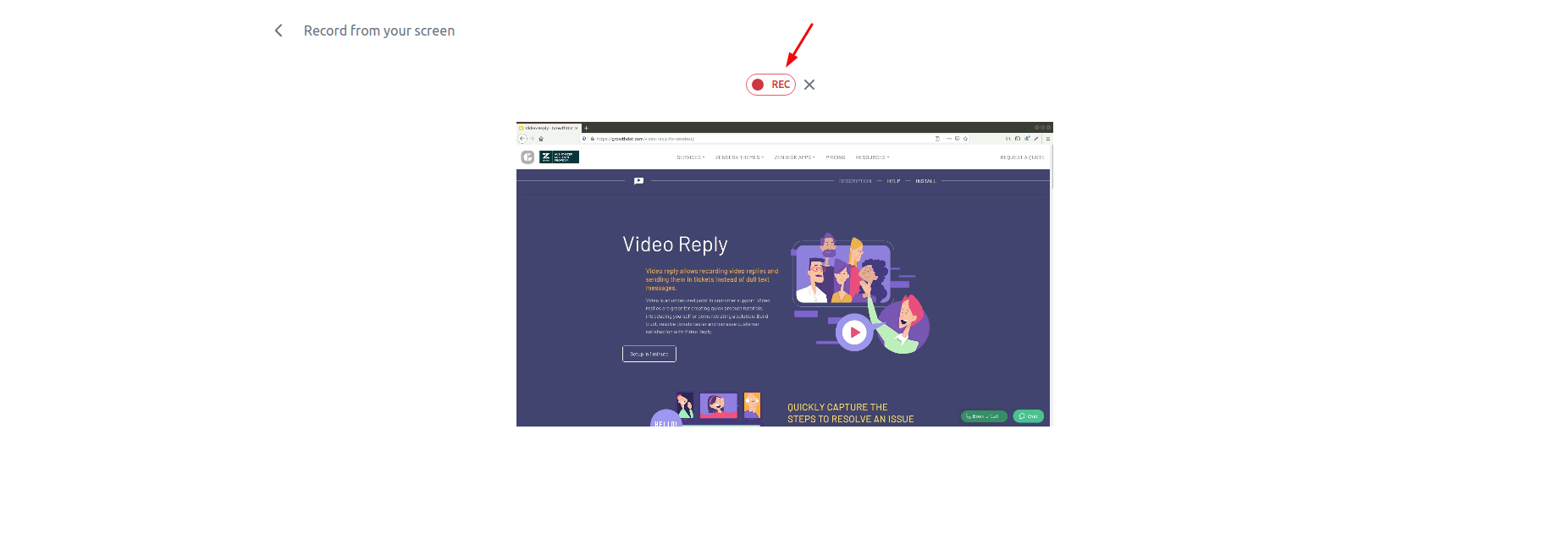 Video Reply For Zendesk Rec