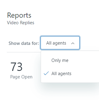 Video Reply Reports Show Data For