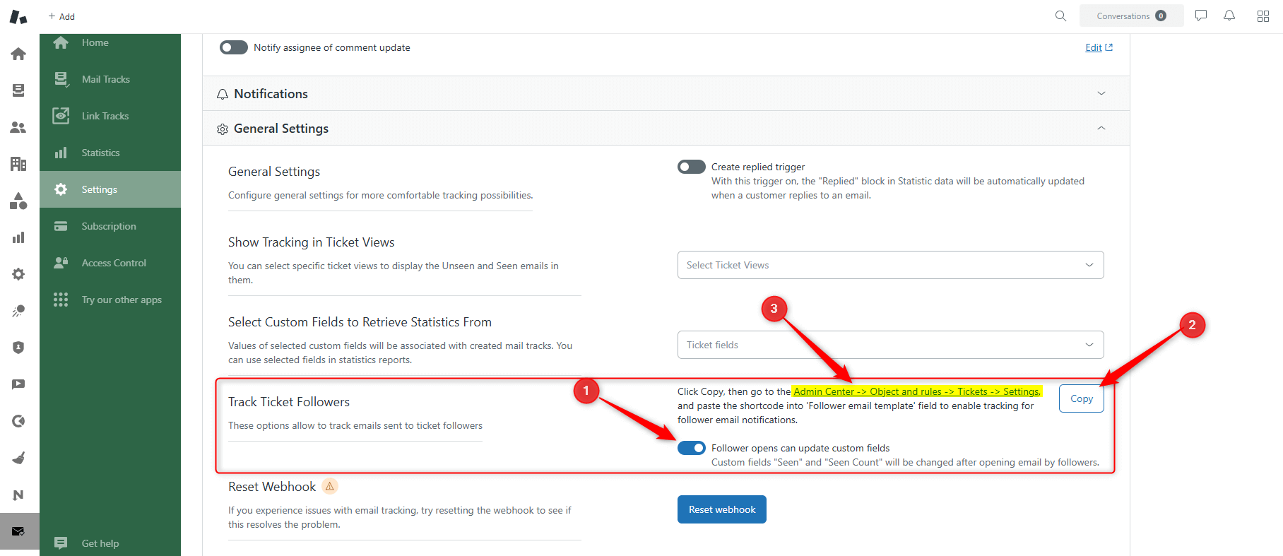 Track Ticket Followers Track Ticket Followers
