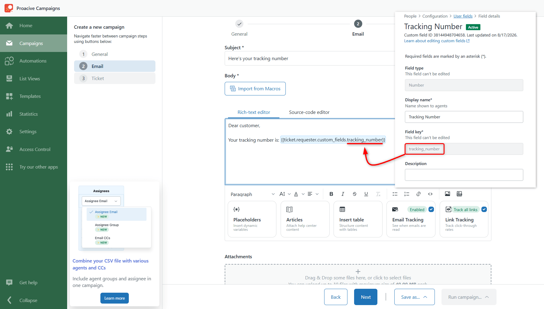 Inserted Placeholder for Tracking Number