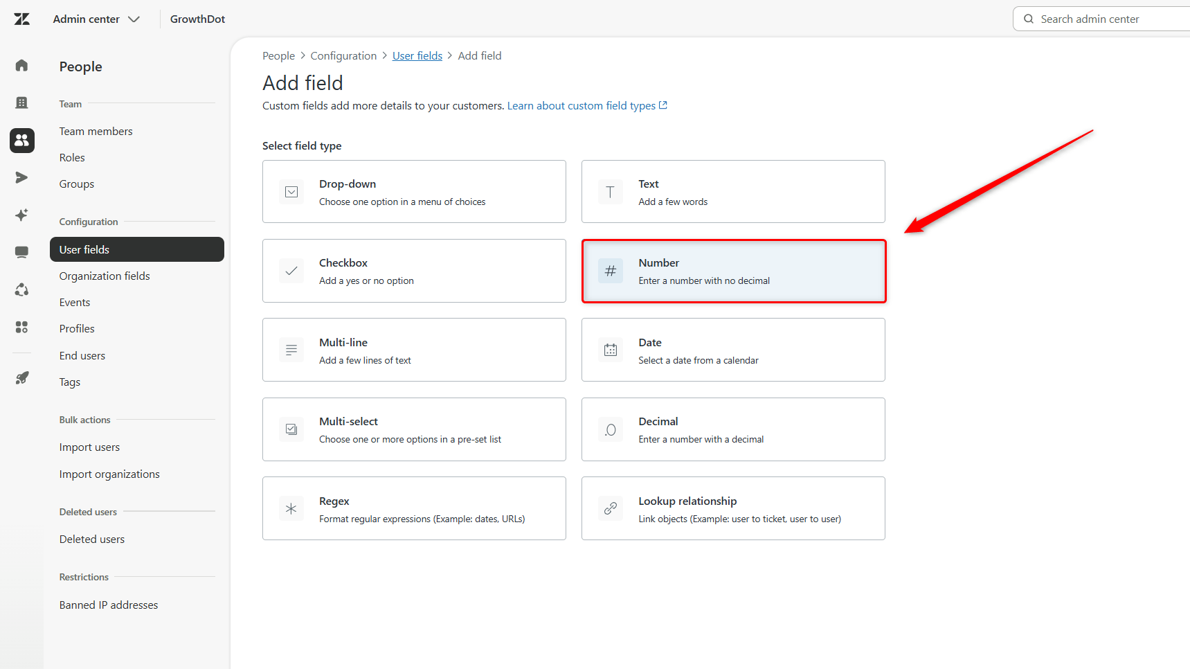Select Field Type