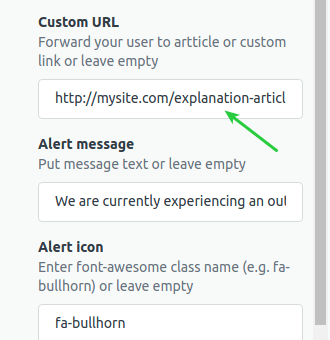 Set Custom URL