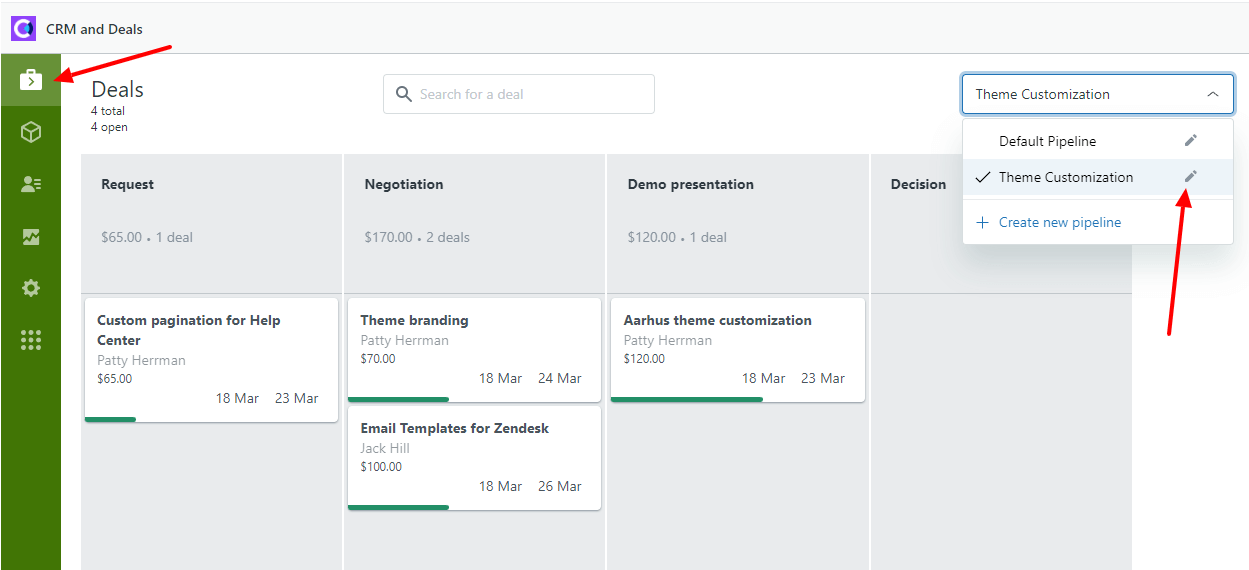 CRM And Deals Update Pipeline