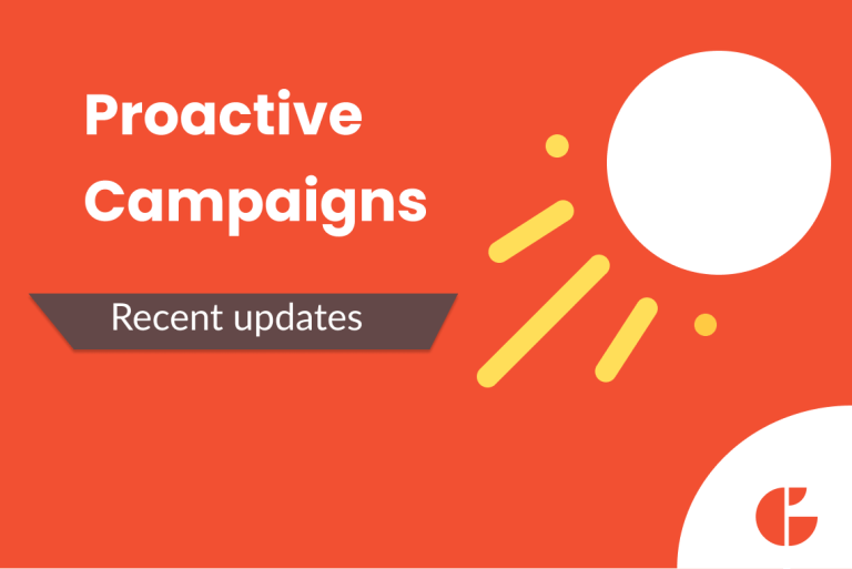 Updates In Proactive Campaigns