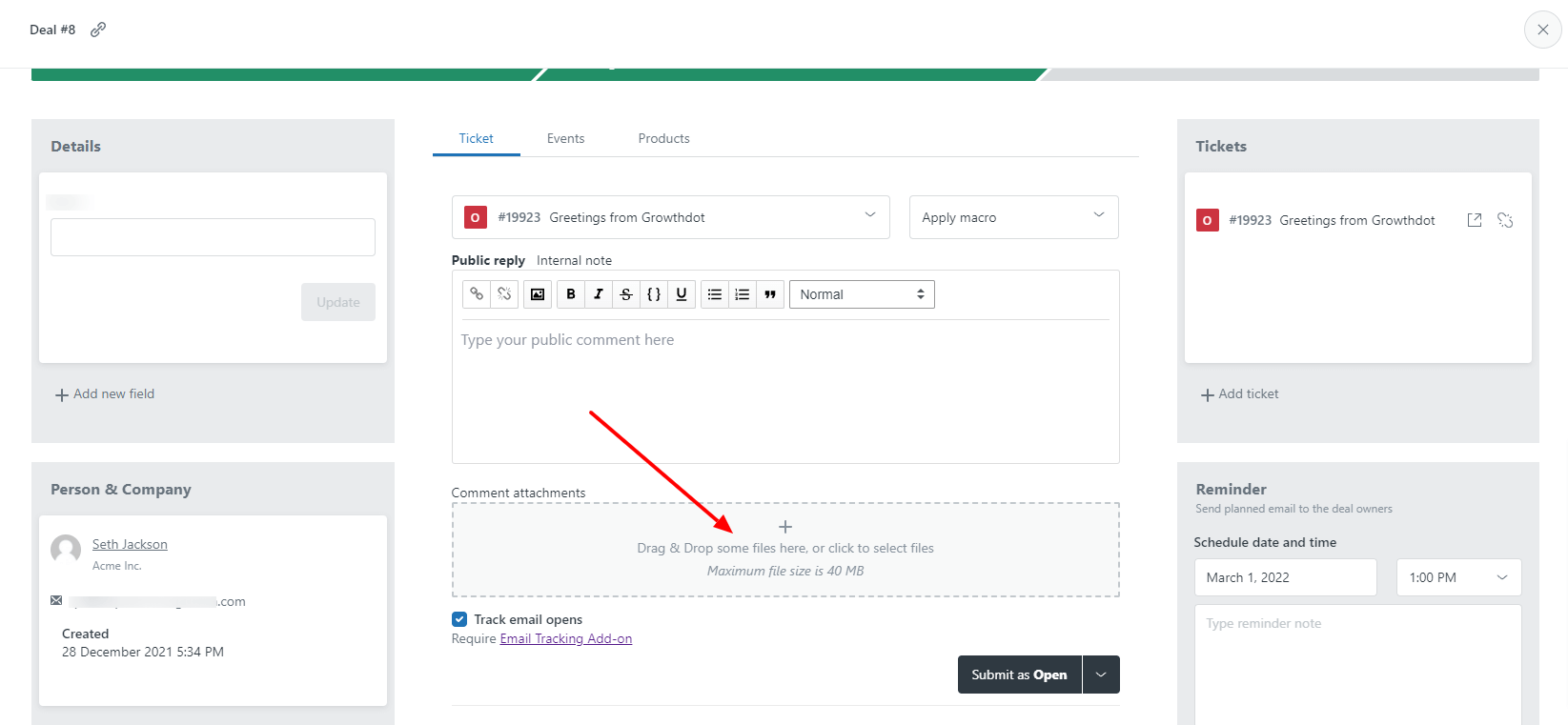 Updates for CRM and Deals Attachments