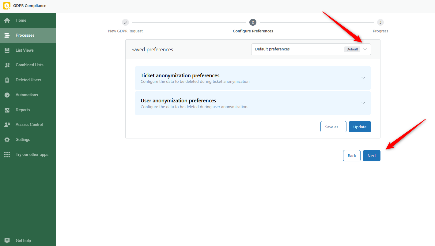 Preferences CSV
