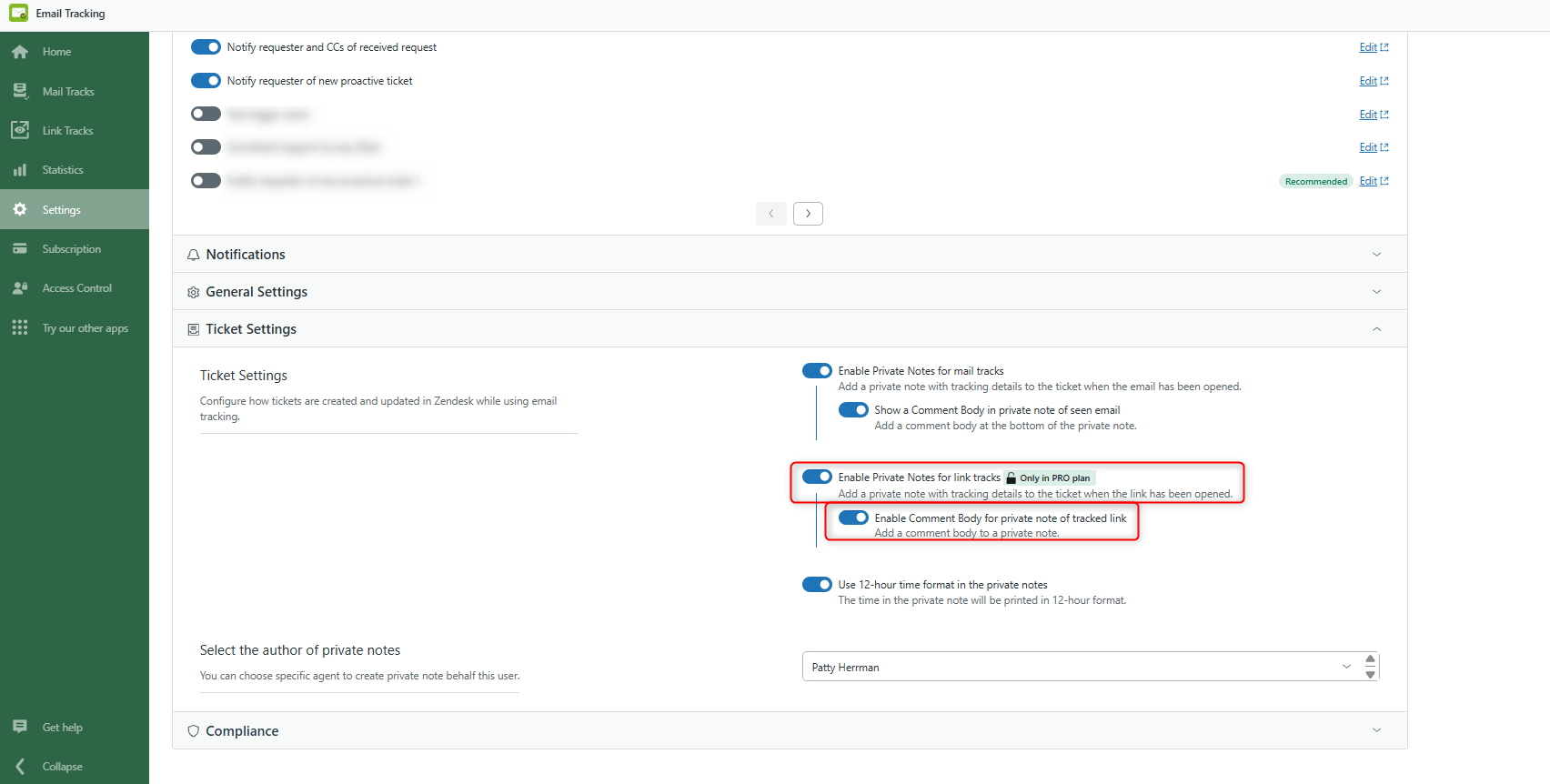 Enable Notes Comments
