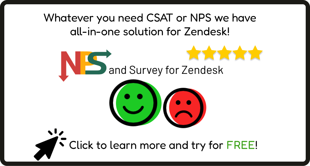 NPS and Survey App for Zendesk