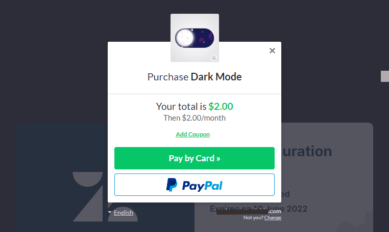 Pay Zendesk Dark Mode
