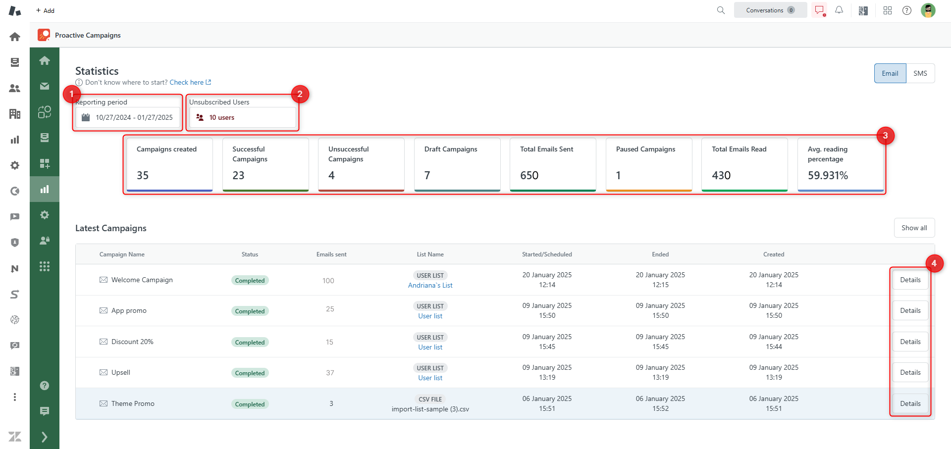 Stats View