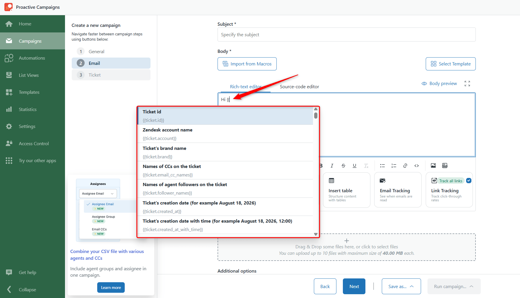Insert Placeholder with Curly Brackets Insert Placeholder with Curly Brackets