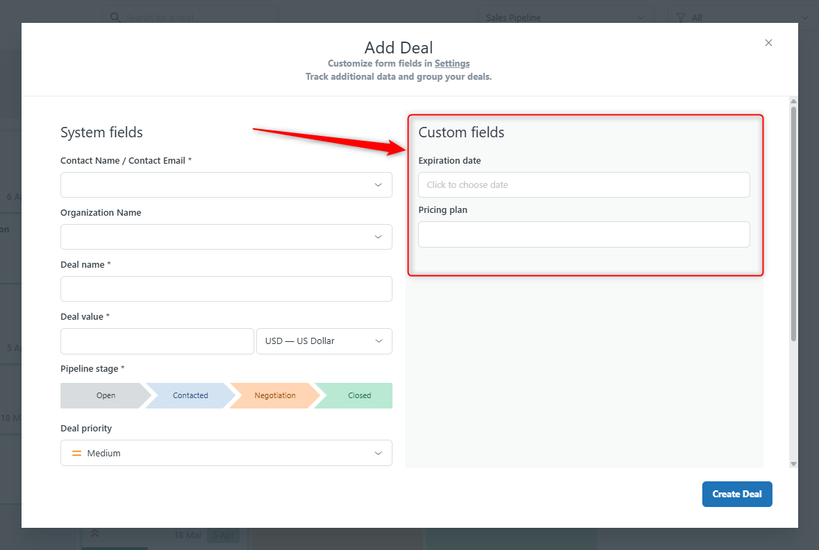 Add Deal