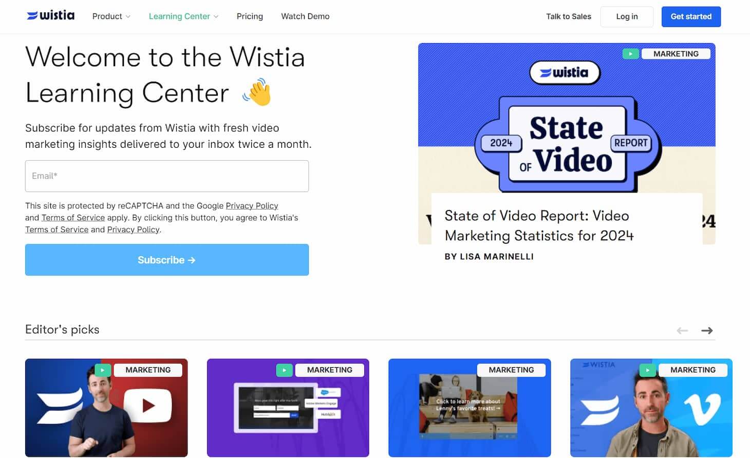 Wistia Learning Center