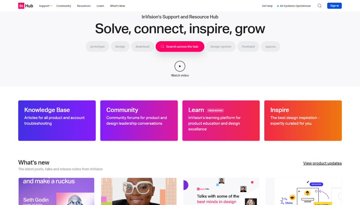 Support InVision