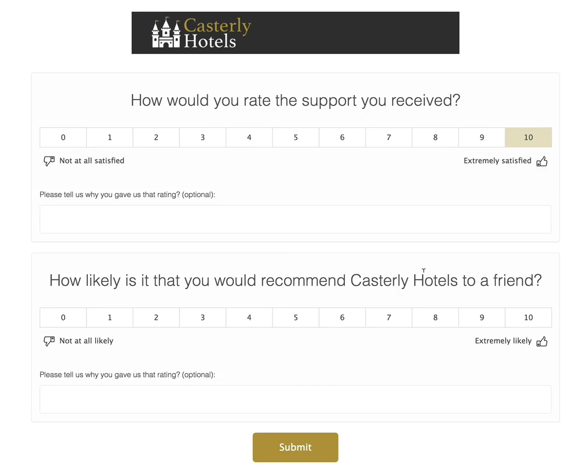 Survey app example