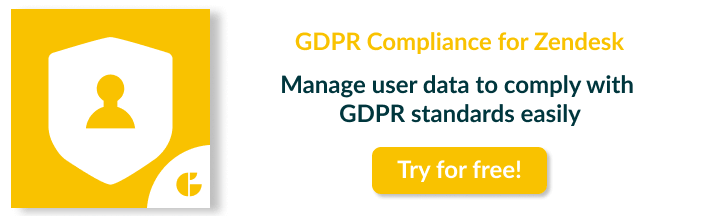 GDPR Compliance para Zendesk