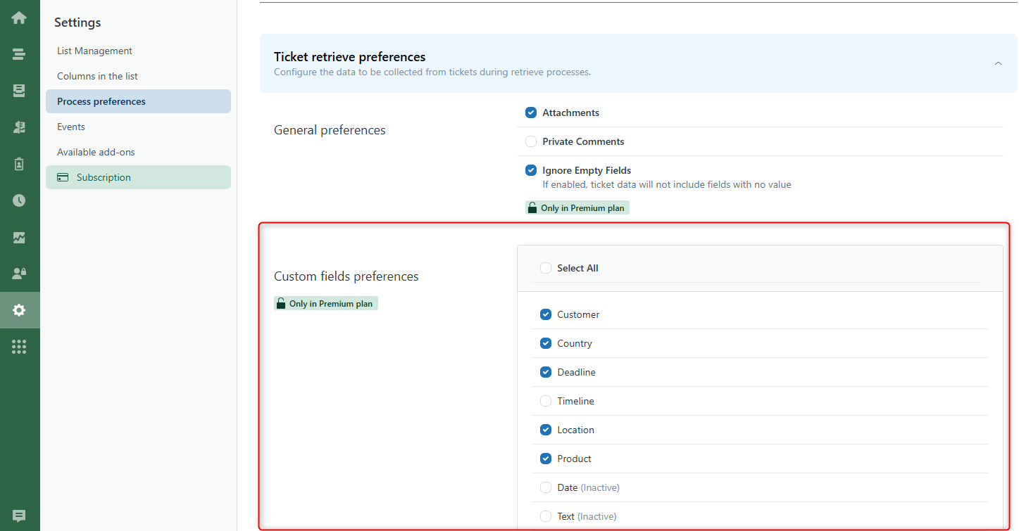 Retrieve Custom Fields