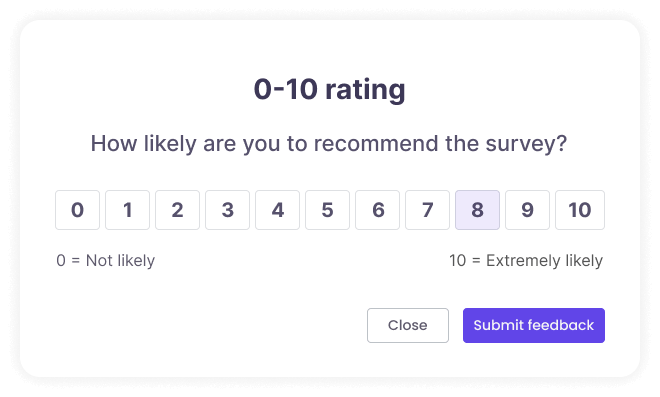 Zendesk NPS score