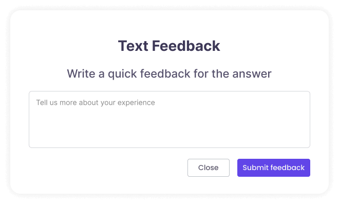 Feedback Text Form