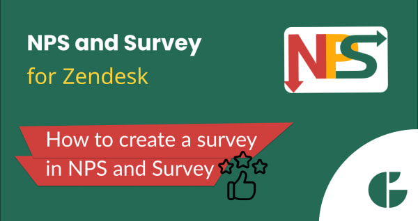 How to create a survey in the NPS and Survey app