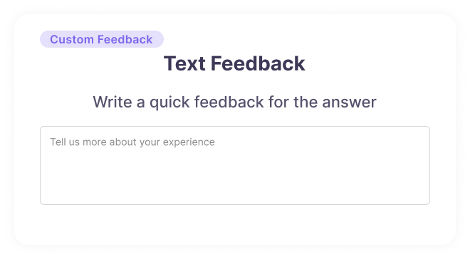 Text feedback