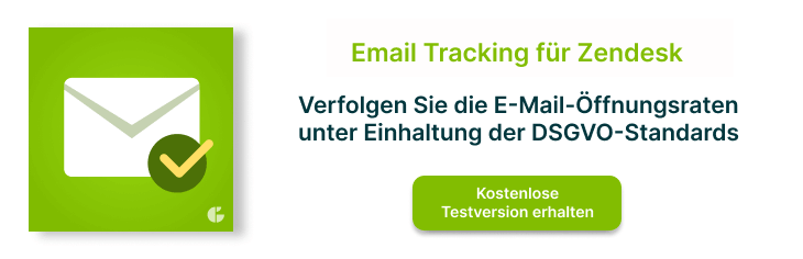 Email Tracking für Zendesk