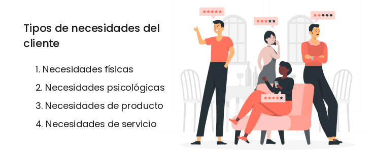 Tipos de necesidades de los clientes es