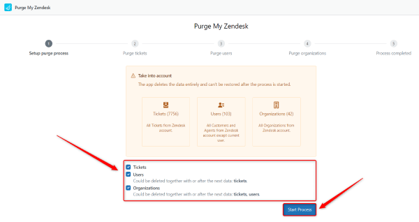 How to delete data with Purge My Zendesk
