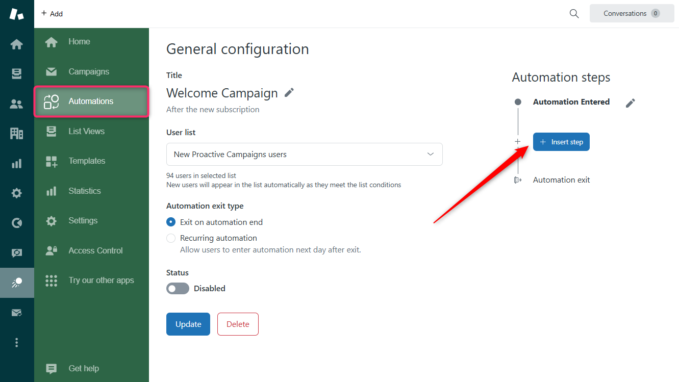 Insert Step Automation