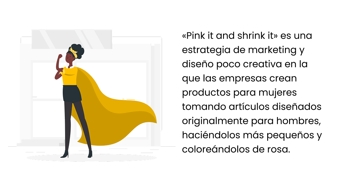 Marketing para hombres vs. mujeres Pink Shrink es