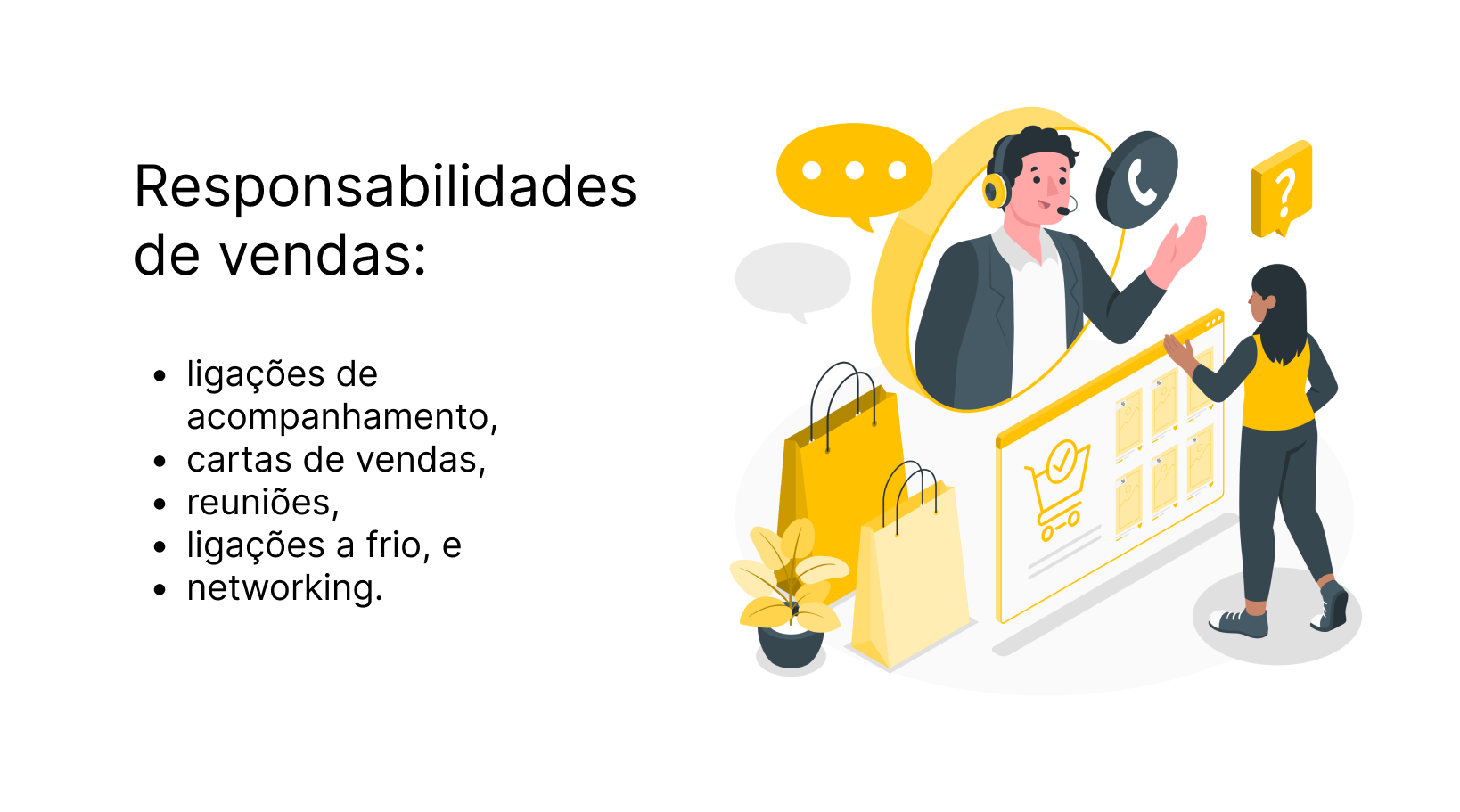 Responsabilidades de vendas