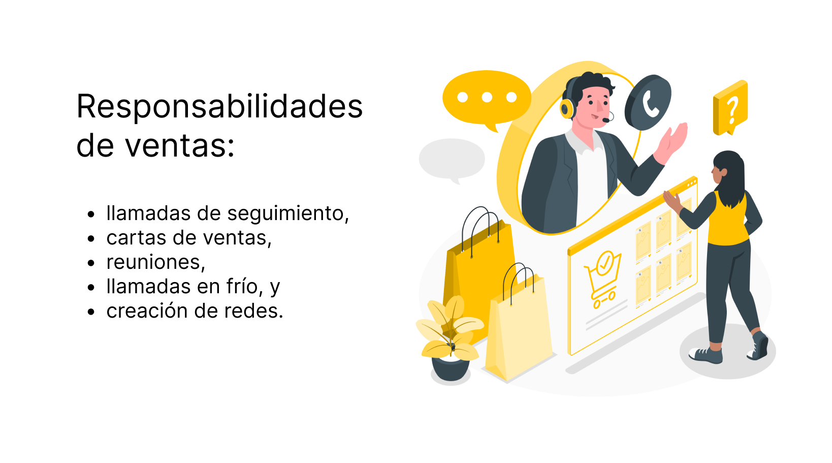 Responsabilidades de ventas 