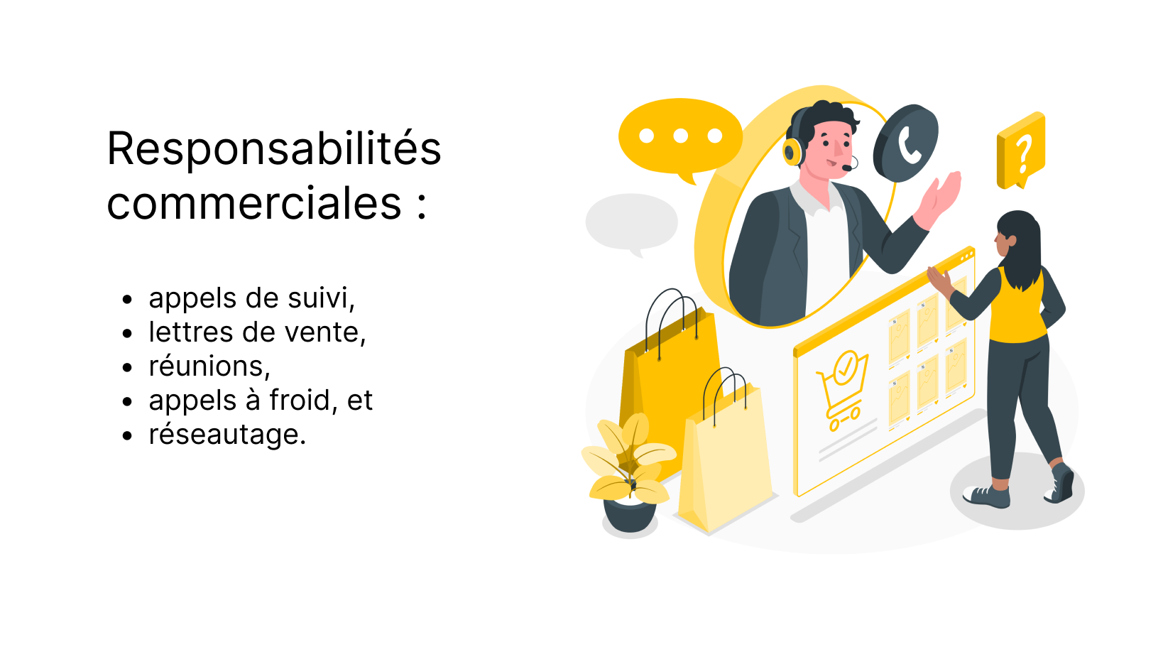 Responsabilités commerciales