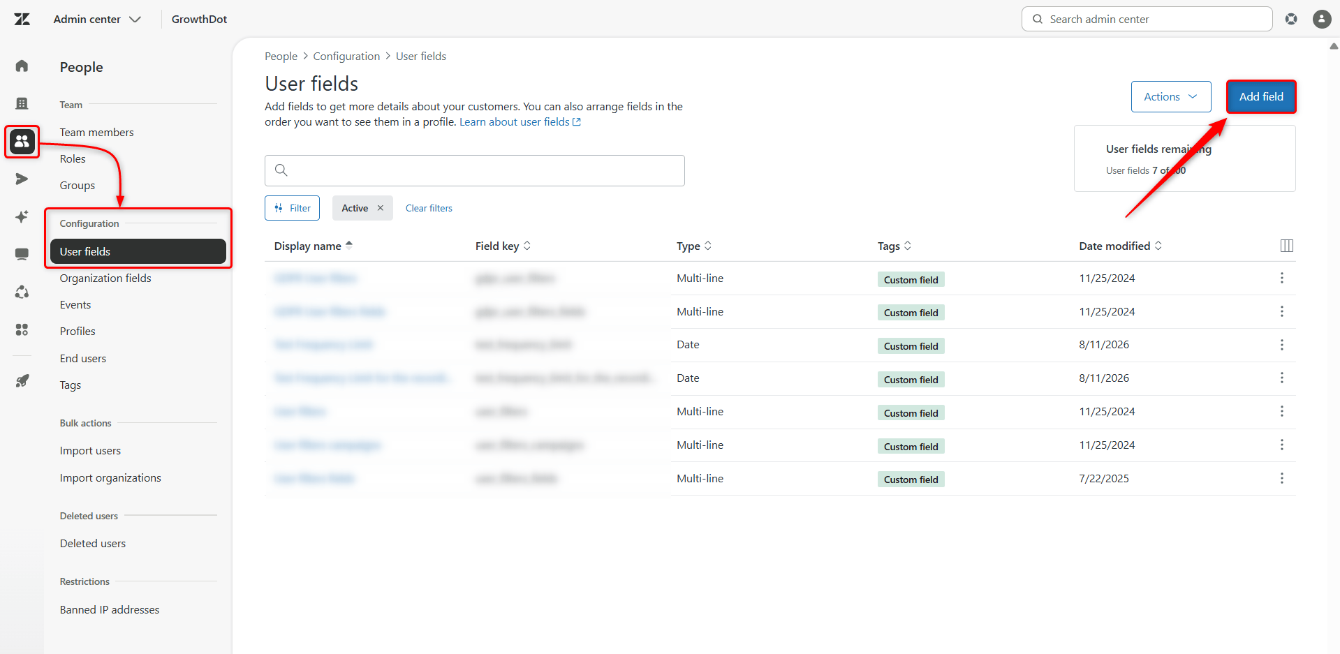 Add Field for Custom Link