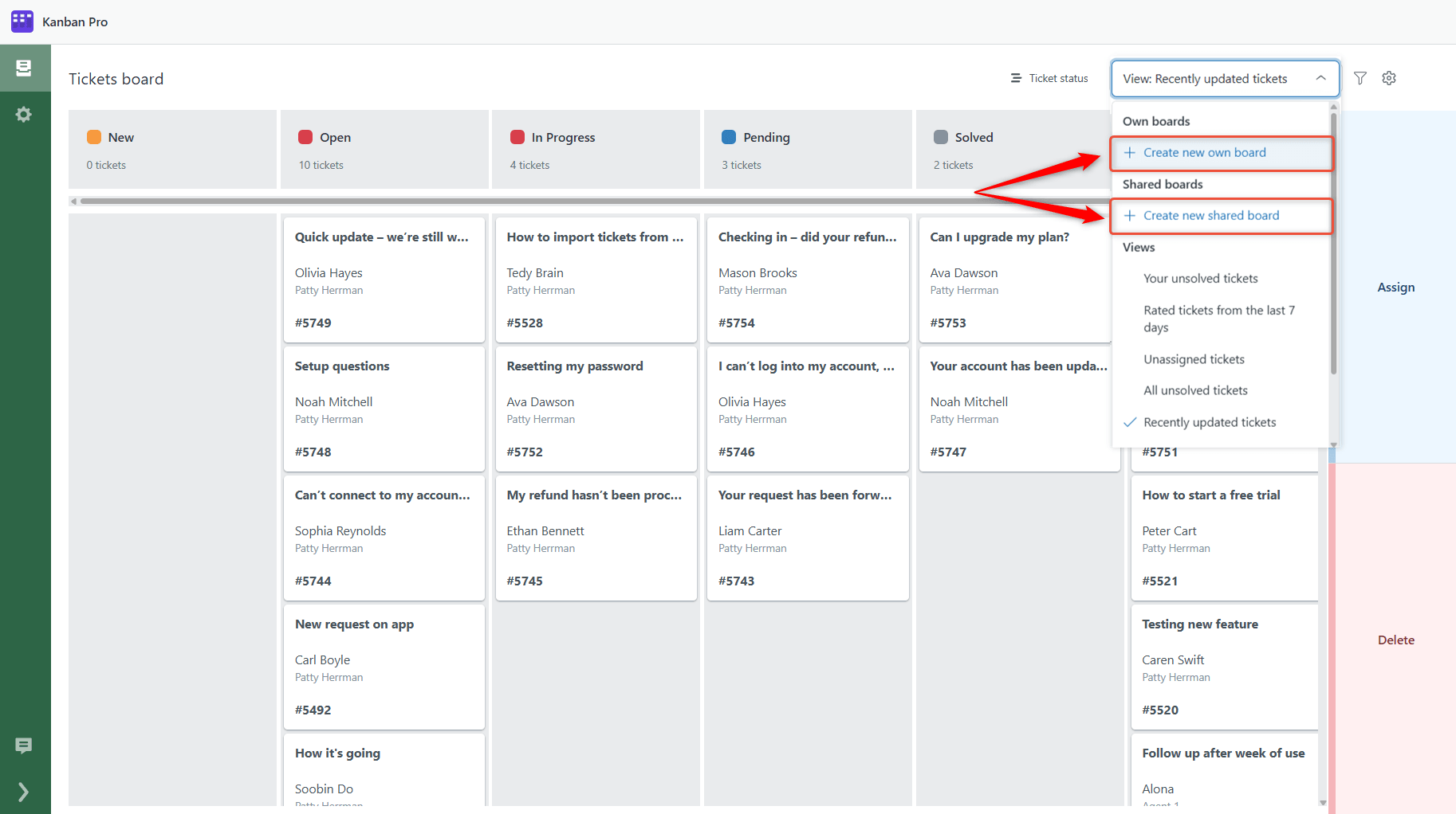 Create Custom Zendesk Board