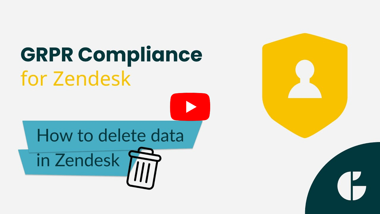 How to delete data in GDPR Compliance for Zendesk