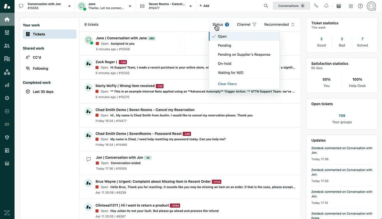 Zendesk Support Agent Workspace