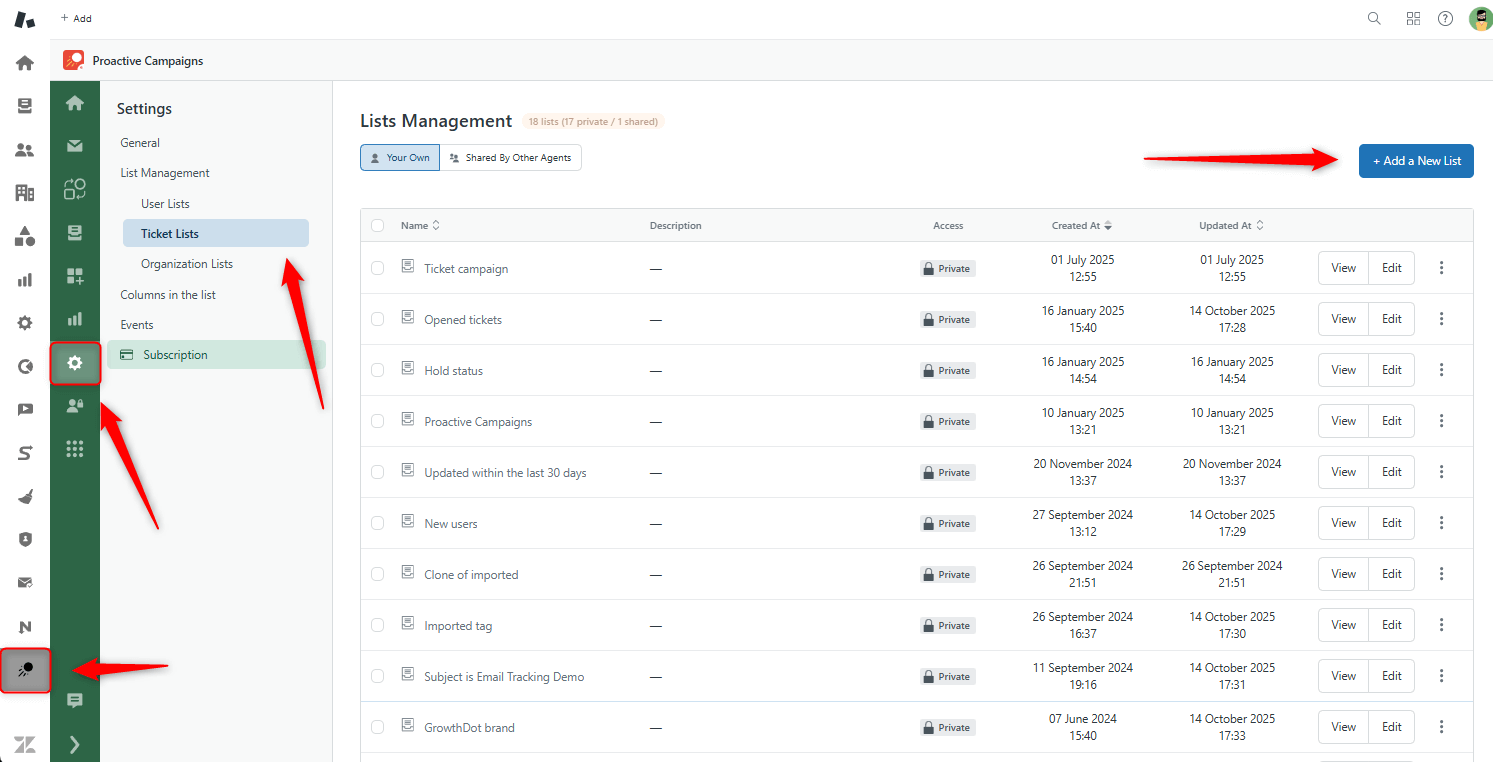 Add New List PC Add New List PC