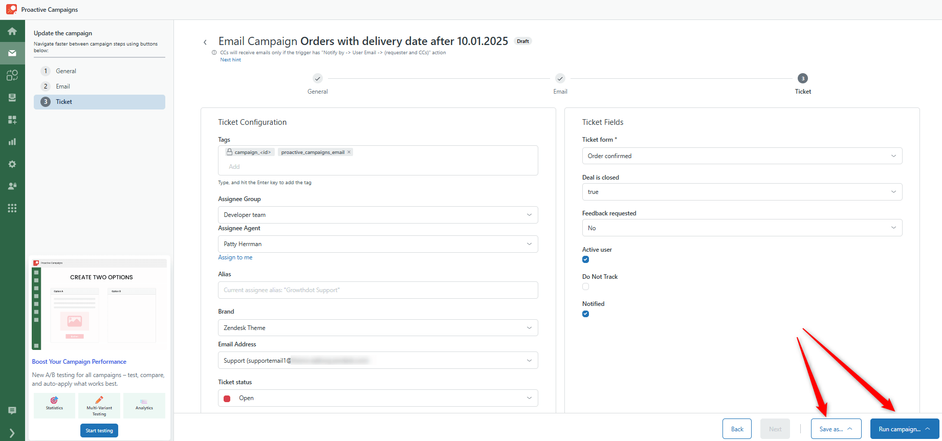 Ticket Configuration PC Ticket Configuration PC