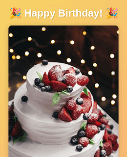 Template preview Birthday Email